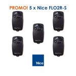 Lot de 5 Télécommandes Nice FLO2RS
