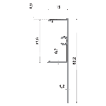 BANDEAU POUR RAIL SAF A CLIPSER RAIL SUR PLAFOND MANTION Compatibilité SAF 120, SAF 40/80