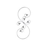 BARREAU DECORATIF VOLUTE DE REMPLISSAGE