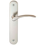 POIGNEE DE PORTE DIANE GRANDE PLAQUE FINITION INOX CADAP