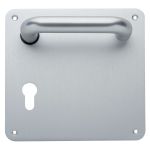 POIGNEE DE PORTE VITTEL SUR PLAQUE CARREE