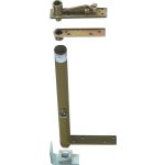 FERME-PORTE INTEGRE 200 KG MAXI  - Gris - Gauche - 50 Pour tube Ø mm 50