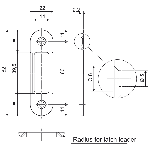 GACHE MAGNETIQUE POUR SERRURE POLARIS TETIERE POUR GACHE EASY-MATIC