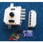 Serrure 3 Points Heracles 63MC Droite blanc