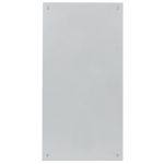 PLAQUE DE POUSSEE RECTANGULAIRE PERCEE FRAISEE