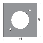 PLAQUE DE RECOUVREMENT POUR FAUX PIVOT DORMA