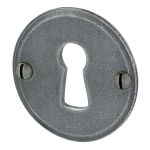 ROSACE RONDE LISSE FER FINITION SHERARDISE PATINE BRIONNE