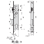 SERRURE DE PORTAIL SERIE 2560 1 POINT STREMLER