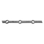 TRAVERSE POUR GRILLE FER CARRE  - Carré 16 - 16 Trou mm Carré 16 Ø traverse mm 16