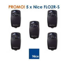 Lot de 5 Télécommandes Nice FLO2RS