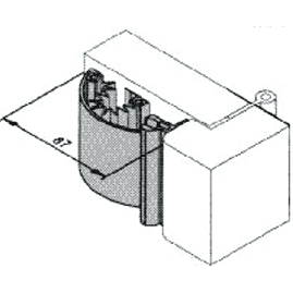 ANTI-PINCE DOIGTS ELEGANCE COTE FEUILLURE 7014 F PROTECTION STANDARD VACHETTE Haut. m 05, 2