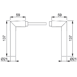 POIGNEE DOUBLE AMSTERDAM FINITION ARGENT HOPPE