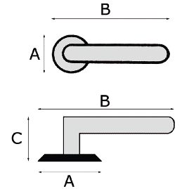 POIGNEE DOUBLE DIANE FINITION NICKELE MAT CADAP