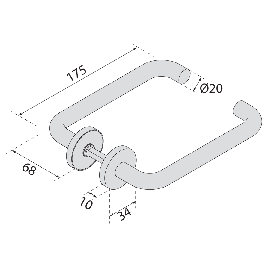 BEQUILLE DOUBLE EST RALLONGEE ZG 41/175 NORMBAU