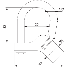 CADENAS D'ARTILLERIE A TRIANGLE