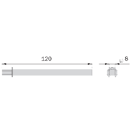 CARRE POIGNEE POUR ANTI-PANIQUE ISEO ISEO