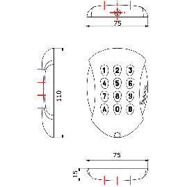 CLAVIER MULTICODE GALEO FINITION INOX DIGIT