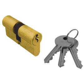Barillet Cylindre De Serrure En Laiton – Avec 3 Clés Fima – Occasion Bon état