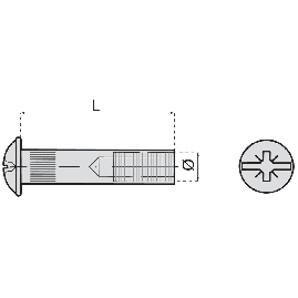DOUILLE FEMELLE ACIER NICKELE PERMO - M4 Filetage M4