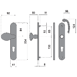 POIGNEE DE PORTE TOKYO POIGNEE DE PORTE TOKYO HOPPE