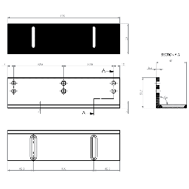 EQUERRE DE FIXATION POUR VENTOUSE EN APPLIQUE EN Z DIGIT