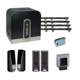 Motorisation portail coulissant FAAC Cyclo Kit 24V INTEGRAL