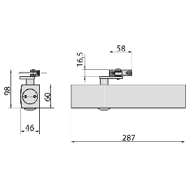 FERME-PORTE A PIGNON ET CREMAILLERE SERIE 4000 TS 4000 S GEZE