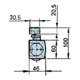 FERME-PORTE CREMAILLERE ELLIPTIQUE TS 3000 VBC GEZE