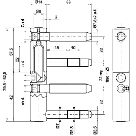 FICHE A VISSER EXACTA DIAMETRE 14 MM OTLAV
