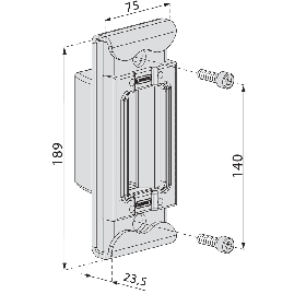 GACHE POUR SERRURE PORTAIL COULISSANT LOCINOX