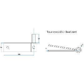 GOND A SCELLEMENT DOUBLE FEUILLURE INOX POLI A4