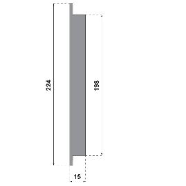 GRILLE A ENCASTRER RONDE SIMPLE NICOLL Ø D mm 224