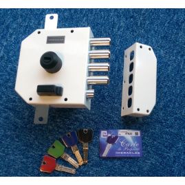 Serrure 3 Points Heracles 63MC Droite blanc