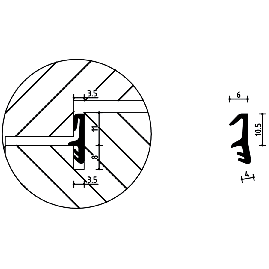 JOINT PVC POSE SUR OUVRANT M4298 KISO