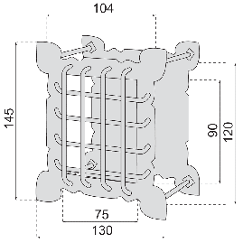 JUDAS RUSTIQUE GRILLE AVANT