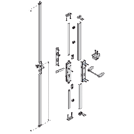 KIT SERRURE 2 A 3 POINTS MULTI REVERSO TIRARD