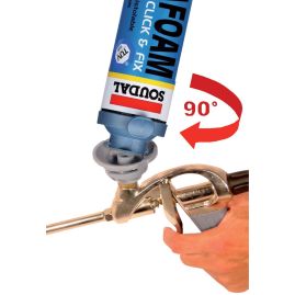 PISTOLET MOUSSE POLYURETHANE CLICK & FIX SOUDAL