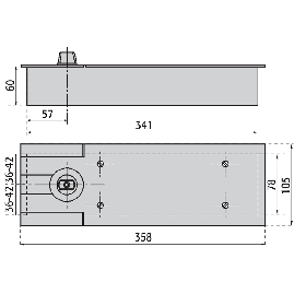 PIVOT DE SOL BTS 80 DORMA