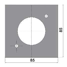 PLAQUE DE RECOUVREMENT POUR FAUX PIVOT DORMA