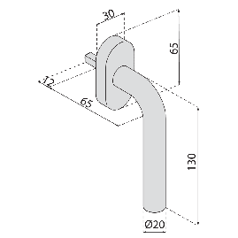 POIGNEE DE FENETRE INOX EST POIGNEE DE FENETRE INOX EST NORMBAU
