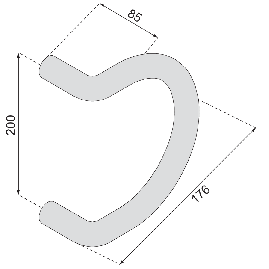 POIGNEE STG 84 FILETEE PERCEE NORMBAU