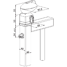 SERRURE POUR PORTILLON DE PISCINE LOCINOX LOCINOX