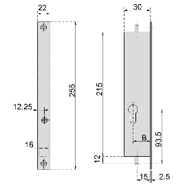 SERRURE SERIE 30 METALUX