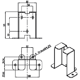 SUPPORT DE SOL POUR VENTOUSE INCENDIE