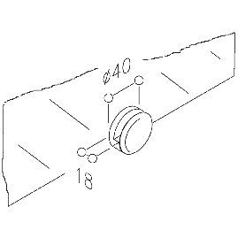 SUPPORT MIROIR SPH 82.1 NORMBAU