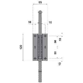 VERROU A VISSER A TIGE RONDE MANTION
