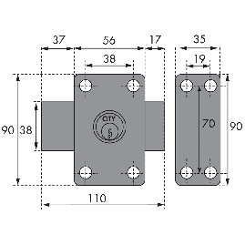 VERROU CITY 26 NUMERO STOCK 5503 CITY