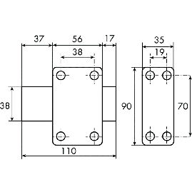 VERROU CITY SANS BOUTON VARIE CITY