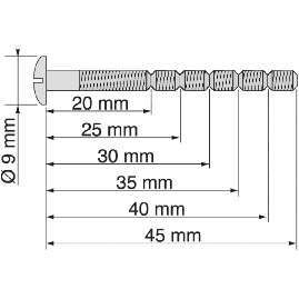 VIS POELIER AUTOCASSANTE ACIER ZINGUE