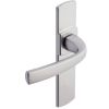 POIGNEE DE PORTE PETITE PLAQUE MUZE FINITION CHROME VELOURS VACHETTE ASSA ABLOY